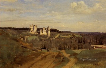 Jean Baptiste Camille Corot Painting - View of Pierrefonds plein air Romanticism Jean Baptiste Camille Corot